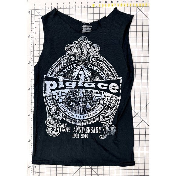 PIGFACE 25th Anniversary Reunion Shirt Black RARE Limited Industrial 2016 M/L - Picture 4 of 4